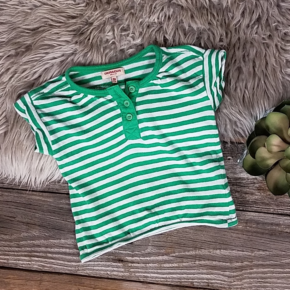 Imps & Elfs organic cotton stripe knit shirt